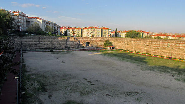 A view of the Cistern of Hebdomon.