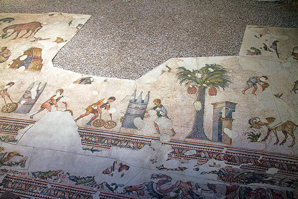 A mosaic from the Great Palace Mosaic Museum.